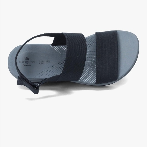 Clarks Navy Blue Sandals - Picture 3 of 12